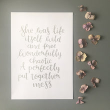 Load image into Gallery viewer, Gold/Silver Custom Lettered Wall Art