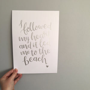 Gold/Silver Custom Lettered Wall Art