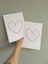 Load image into Gallery viewer, Simple heart A4