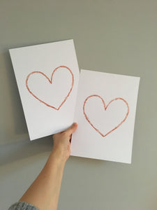Simple heart A4