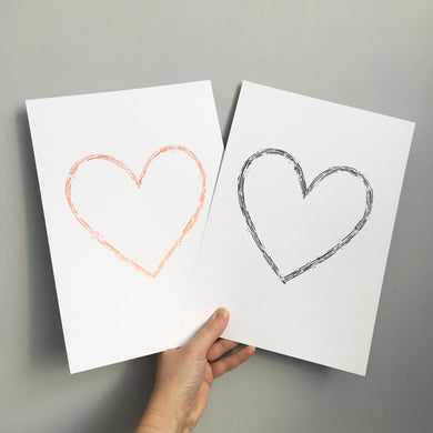 Simple heart A4