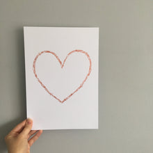 Load image into Gallery viewer, Simple heart A4