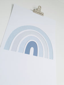 Rainbow papercut. Custom colours.