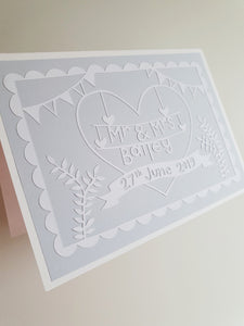 Personalised Wedding Card