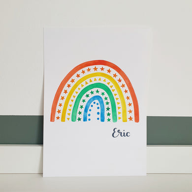 Personalised Watercolour Rainbow