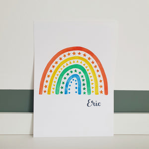 Personalised Watercolour Rainbow