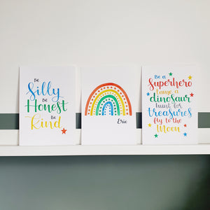 Set of 3 Childrens room art