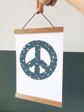 Peace sign wall art
