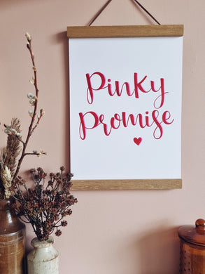 Pinky Promise wall art