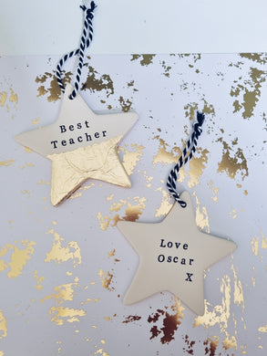 Ceramic Star Teacher gift