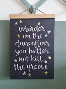 Gold/Silver Custom Lettered Wall Art