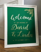 Load image into Gallery viewer, Wedding Welcome sign