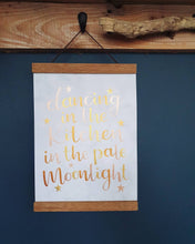 Load image into Gallery viewer, Metallics A4 hand lettered wall art
