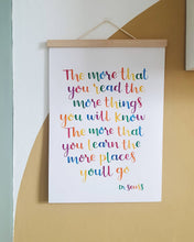 Load image into Gallery viewer, Rainbow watercolour quote