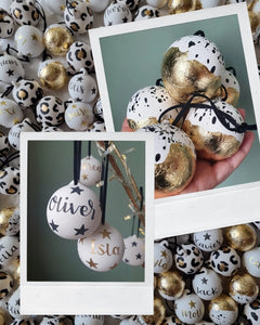 Ceramic Christmas Baubles ~ Various designs