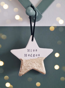 Ceramic Star Teacher gift
