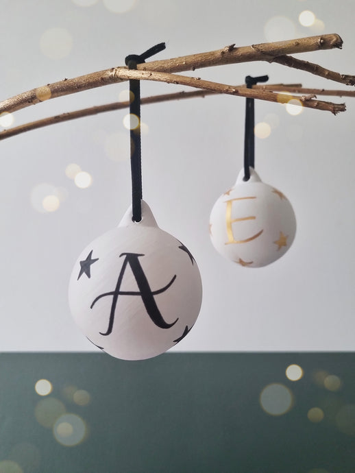 Personalised Initial Letter Bauble