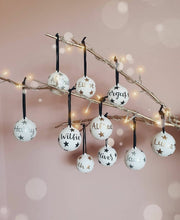 Load image into Gallery viewer, Personalised Ceramic Christmas Bauble