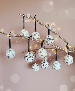 Personalised Ceramic Christmas Bauble