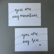 Load image into Gallery viewer, Set of 2 Hand Lettered Wall Art